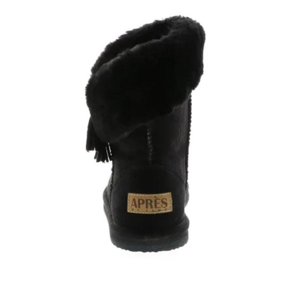 NWOB Apres V-Tassel Boot Faux Suede/Fur Boot, Women's 9M - Picture 2 of 6